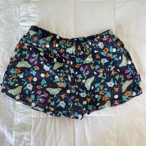 RARE Patagonia Women's Floral Luna Moth Print Barely Baggies